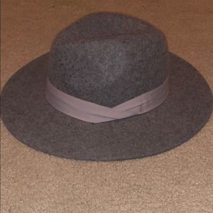 Gray Brimmed Hat